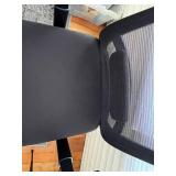 Office Chair - Ergonomic Mesh Back, Black Upholstery, Chrome Base