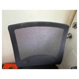 Office Chair - Ergonomic Mesh Back, Black Upholstery, Chrome Base