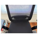 Office Chair - Ergonomic Mesh Back, Black Upholstery, Chrome Base