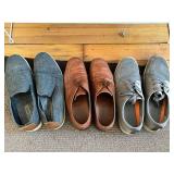 Timberland Tan Desert Boots - Nike Gray/Blue Sneakers - Steve Madden Loafers SZ 12/13