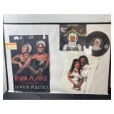 India.Arie Love & Politics Autographed Framed Poster Collage - Testimony Vol 2 & Day N Nite Vinyl