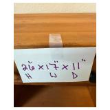 Wooden Cabinet With Drawer & Open Shelf - 26 x 17 x 11 in