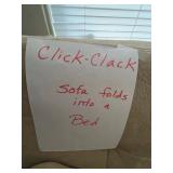 Click-Clack Sofa Bed - Beige Tufted Upholstered Couch