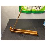 Vintage Collectibles: 8 oz Hip Flask, Playing Cards, Wooden Box, Health Bracelet