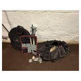 Pearl Drum Kit with Yellow Star Wrap - Cymbals, Hardware & Case Included