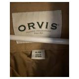 Orvis Classic Collection Jacket XL/EG Tan Quilted Lined