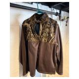 Under Armour XL Camouflage Quarter-Zip Jacket - Brown Bodice