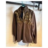 Under Armour XL Camouflage Quarter-Zip Jacket - Brown Bodice