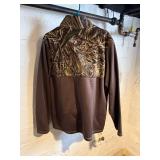 Under Armour XL Camouflage Quarter-Zip Jacket - Brown Bodice
