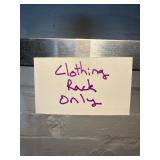 Clothing Rack - Industrial Metal with Bottom Shelf - rack only