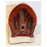 GE 7-4100JA Tabletop Radio - Vintage Wood Cabinet AM/FM 120V
