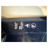 Snowboard With Bindings - Black Top Sheet With Red Graphic, Carry Bag Included