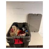 ActionPacker Rubbermaid Storage Tote - Large Capacity With Red Latches