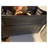 ActionPacker Rubbermaid Storage Tote - Large Capacity With Red Latches