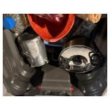 ActionPacker Rubbermaid Storage Tote - Large Capacity With Red Latches