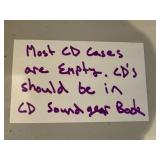 CDs Collection - Eminem, Blink-182, Green Day & More - most sleeves missing CDs that are in Rack