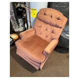 Tufted Armchair - Brown Upholstered Slipcover, Plush Back & Arms