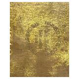 Equitable Building & Loan Brass Lock Box 7518 with 1979 A Guide Book of United States Coins w Dutch Coin & Oregon Medallion