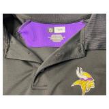 Minnesota Vikings NFL Team Apparel Jacket 2XL Black with Purple Accents & Vikings Salt & Pepper Shakers