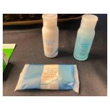 American Flyer Suitcase - Vintage Yellow Pattern with Front Pocket w Travel Accessories quantities unverified