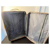 American Flyer Vintage Suitcase & Ironing Board Set - Brown/Gold Pattern with Tan Trim