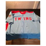 True Fan Minnesota Twins Baseball Jersey XL Light Blue 100% Polyester