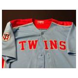 True Fan Minnesota Twins Baseball Jersey XL Light Blue 100% Polyester