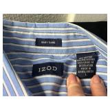 IZOD Button-Down Shirts - Stripe & Plaid (Lot of 2)