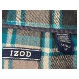 IZOD Button-Down Shirts - Stripe & Plaid (Lot of 2)