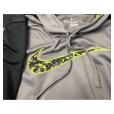 Nike Therma-FIT Hoodies (Lot of 2) XL - White w/ Tiny Swoosh & Gray/Neon Swoosh