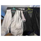 UMO LORENO Formalwear 3XL Vest Set w Tie, Bow Tie & Suspenders