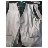 UMO LORENO Formalwear 3XL Vest Set w Tie, Bow Tie & Suspenders