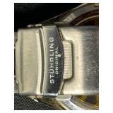 STUHRLING ORIGINAL Skeleton Watch - Yellow Dial, Stainless Steel - unauthenticated