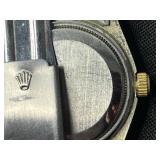 Replica Rolex Day-Date Gold Tone & Stainless Steel Two-Tone Watch - Red Dial