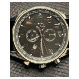 Fossil Arkitekt FS-4310 Chronograph Black Dial Leather Strap 50m Water Resistant - unauthenticated