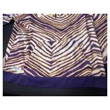 Zubaz NFL Vikings Jacket - Minnesota Vikings Purple Tiger Stripe - Licensed