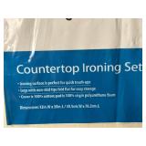 Standard Ironing Board & Mainstays Countertop Ironing Set - 12in W x 30in L with Hamilton Beach Auto Shut Off Iron