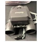 Bushnell Binoculars with Case & Neck Strap & Orange Sleeping Bag - SED Card not inc