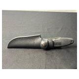 SOG Field Pup I Fixed Blade Knife with Leather Sheath