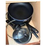 Cookware Bundle: Nonstick Pots & Pans, Glass Lids & Storage Containers