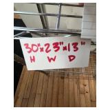 4-Tier Chrome Wire Shelving Unit - 30 In H x 23 In W x 13 In D