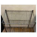 4-Tier Chrome Wire Shelving Unit - 30 In H x 23 In W x 13 In D