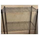4-Tier Chrome Wire Shelving Unit - 30 In H x 23 In W x 13 In D
