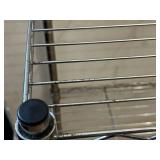 4-Tier Chrome Wire Shelving Unit - 30 In H x 23 In W x 13 In D