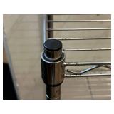 4-Tier Chrome Wire Shelving Unit - 30 In H x 23 In W x 13 In D