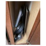 Assorted Metal Baking Pans & Lids