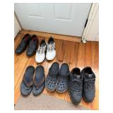 Nike Gold Shoes & Mixed Nike/Timberland/Crocs Footwear Lot - Sneakers, Boots, Sandals & Dress Shoes - SZ 12