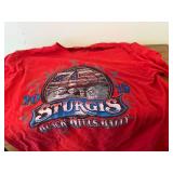 Assorted Graphic Tees & Hoodies - Mille Lacs Lake MN Hoodie, Sturgis Rally Tee in Laundry Basket