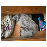Assorted Graphic Tees & Hoodies - Mille Lacs Lake MN Hoodie, Sturgis Rally Tee in Laundry Basket