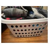 Assorted Graphic Tees & Hoodies - Mille Lacs Lake MN Hoodie, Sturgis Rally Tee in Laundry Basket